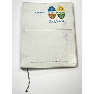 VTG 1969 TUPPERWARE Four Seasons COOK BOOK Cookbook Binder USA **Staining**